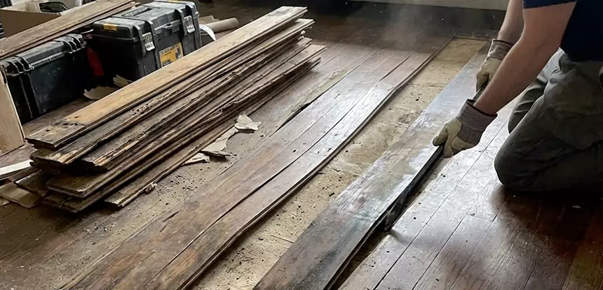 Wood Veneer Water Damage Repair Fairburn
