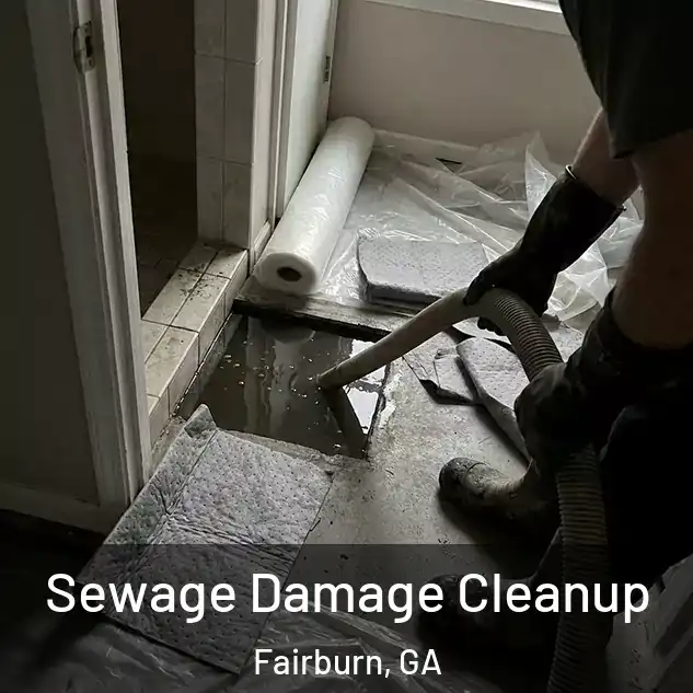  Sewage Damage Cleanup Fairburn, GA